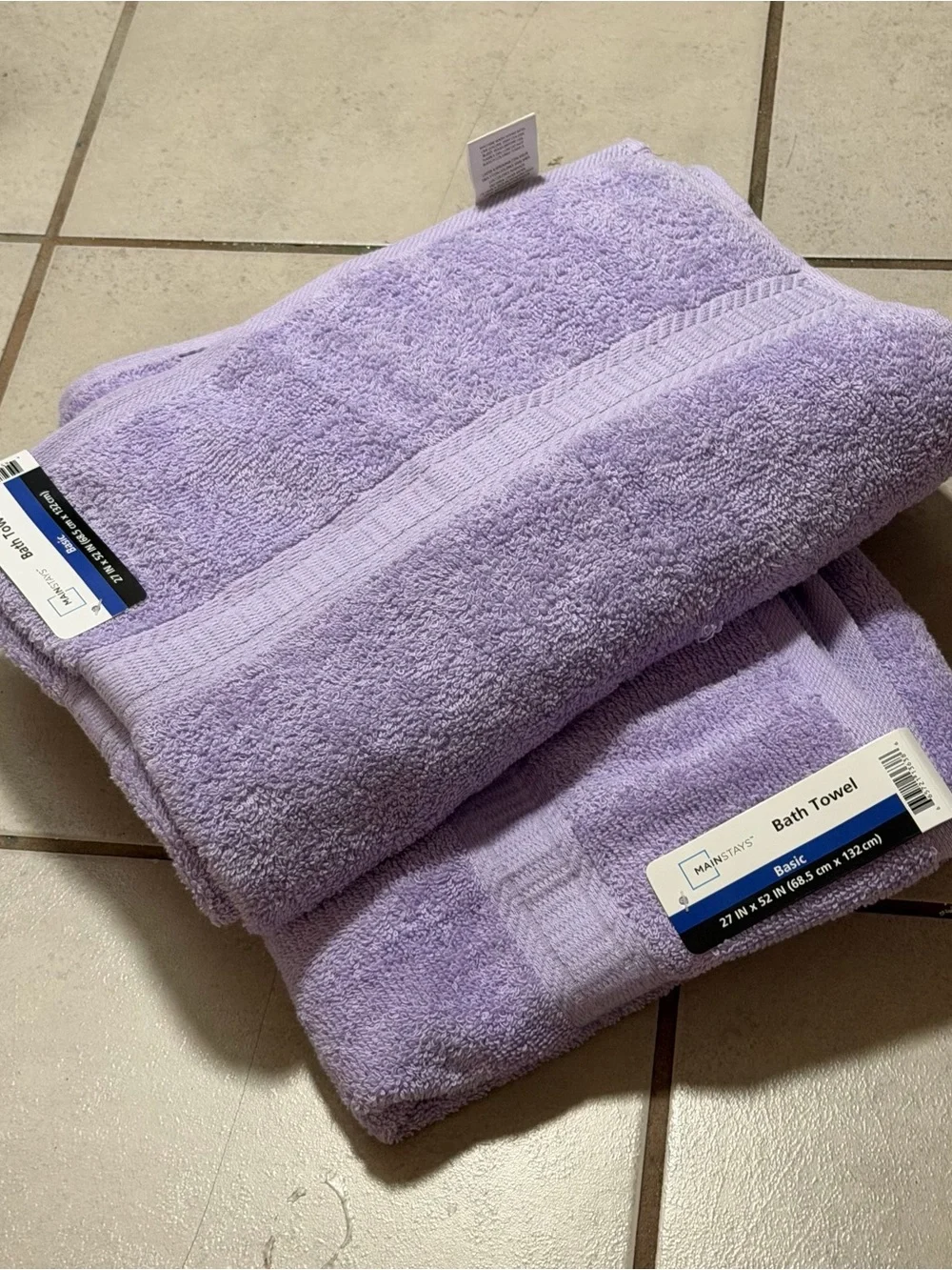 Mainstays purple bath
